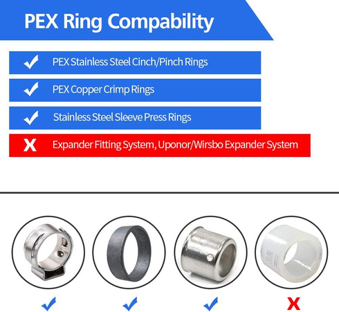 25 Pack PEX Fittings, 1/2" PEX Fittings, Brass PEX Straight Coupling Fittings for PEX Tubing Pipe