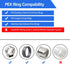 25 Pack PEX Fittings, 1/2" PEX Fittings, Brass PEX Straight Coupling Fittings for PEX Tubing Pipe