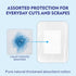50-Pack (2.7x4) Waterproof Transparent Film Dressing with Absorbent Pad Sterile Adhesive Bandages Post-Surgical Wound
