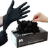 FINITEX Black Nitrile Disposable Gloves, 5mil, Powder-free, Latex-Free, 100 PCS for Medical Exam, Home Cleaning