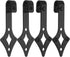 uxcell 4Pcs Sliding Barn Door Hardware Hanger, Mini Sliding Door Hardware for