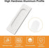 Self-Stick Rectangular Sliding Door Pulls, 2pcs Aluminum Alloy Hidden Recessed Pull Handle for Barn Door, Closet