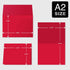 A2 2026 4.25" 5.5" 25 Pack Red Blank Greeting Cards and Envelopes Great for Holidays, Christmas and New Year Greetings