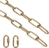 Helunsi Lighting Chain, 6 Feet Imitation Copper Light Fixture Chain, Metal Chandelier Chain