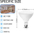 PAR38 LED Outdoor Flood Light Bulbs, 2 Pack, Dimmable 20W (200W Equivalent), E26 Base, 5000K Daylight, 1800 Lumens