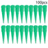 Industrial Blunt Plastic Tapered Tip Dispensing Fill Needle 18Ga Green, 100PCS
