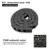 R18 Black Plastic Cable Wire Carrier Drag Chain, 10mm x 15mm, 1M Length for CNC with End Connectors