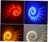 3W Spiral LED Wall Sconce Light Fixture Blue Light Modern Design for Bedroom KTV Bar Decor Energy Efficient LED
