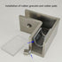90 Degree Sleeve Over Shower Glass Clamp, Right Angle Connector for Bathroom or Showroom Glass Shower Door