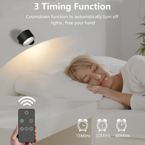 3 3 360Rotate, Koopala LED Ceiling Picture Lights, Wall Mounted Lamp with Rechargeable Battery Operated Color