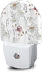 AOWULA Wildflowers Poppy Chamomile Night Light,Plug into Wall Nightlights with Dusk to Dawn