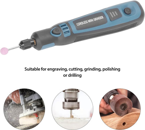 Cordless Mini Grinder Kit, 3 Speed Adjustable Electric Grinder Pen with 26 Accessories, USB Rechargeable