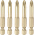 5pcs PH2 Phillips Head Screwdriver Drill Bit, 2" Length, 0.24" Dia, 1/4 Inch Hex Shank for Power Tool