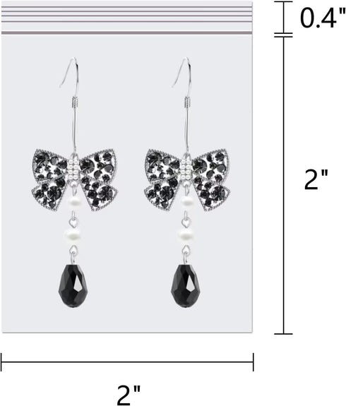 Clear Plastic Jewelry Zip Bags, 200pcs 2" x 2" Small Resealable Zipper Bags for Jewelry, Craft Beads, Samples