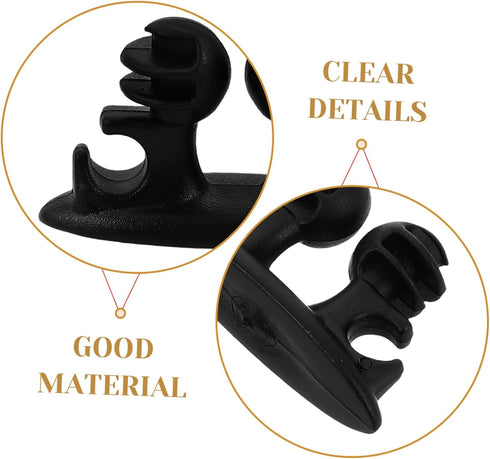 8pcs GLEAVI Adhesive Cord Holders for Versatile Wire Clips for Home Office Car and Nightstand Organization Easy