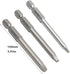 9pcs (3 Sets) 1/4 Inch Hex Shank Magnetic Square Head Screwdriver Bits Set for Electric Screw Driver Kit