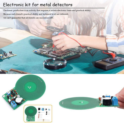 2Pcs Metal Detector Kit, Electronic Soldering Practice Kit, Non-Contact Sensor Board Module for DIY