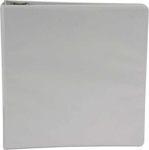 School Smart Polypropylene Round Ring View Binder, 2 Inches, White