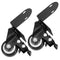 2pcs 2-inch Swivel General Furniture Caster Wheels, Quiet Polymer Plate Casters for