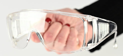 HOME-X Anti-Fog Safety Glasses, Clear Safety Glasses for Construction, Shooting, Outdoor Protection, Set of 2