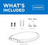 GC550126 Gerber Soft-Close Elongated Toilet Seat with One-Button Quick-Release, Top-Mount Installation, Non-Slip