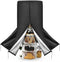 Floweringbeter Rotating shoe rack cover made of sturdy oxford fabric and PU coating,