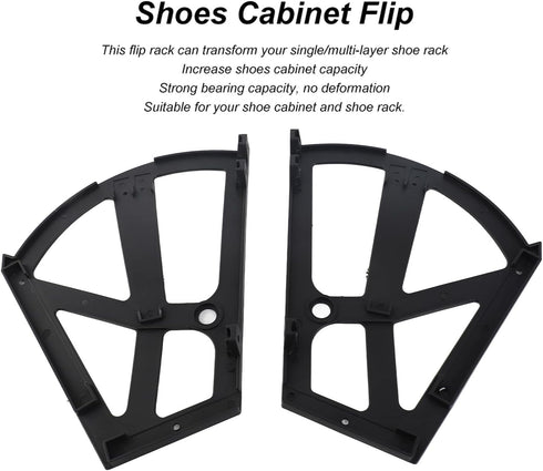 Denash 4Pcs/Set Furniture Shoes Drawer Cabinet Hinge,Strong Bearing Capacity Shoes Cabinet Hinge Racks,Shoes Cabinet