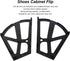 Denash 4Pcs/Set Furniture Shoes Drawer Cabinet Hinge,Strong Bearing Capacity Shoes Cabinet Hinge Racks,Shoes Cabinet