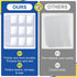 7200 9 3 Cards(400 Pockets Card Sleeves Binder Sheets, Pocket Card Sleeves for Ring Binder, Trading Cards Sleeves Fit