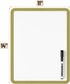 Mr. Pen Dry Erase Board 14” x 11” with Black Marker, Olive Green Frame, Small White Board for Kids and Students
