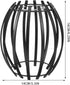 6.29X5.51X5.51 Inch GANAZONO Geometric Pendant Light Shade Hollowed Metal Lampshade Modern Hanging Lampshade Cover