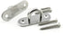 2-Pack M8 Strip Type Eye Plate with Enclosed Hook, 304 Stainless Steel Heavy Duty Ceiling & Wall Mount