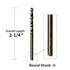 M35 5% Cobalt Jobber Drill Bits Set for Stainless Steel and Hard Metal, Steel (3/32 Inch, Pack of 10)