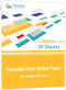 Gwybkq Premium Printable Vinyl Sticker Papers for Inkjet Printer-30 Matte Waterproof 8.5x11