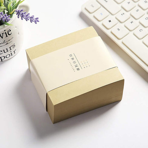 VANRA Note Cube, 4 x 4 Inch Memo Cube Refill, 400-Sheets/Cube, Blank Scratch Pads, Not Sticky, No Holder