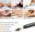 AUAUY 2PCS Metal Inkless Pencil, Reusable Everlasting Pencil with 2 Replaceable Nibs for Writing Drawing