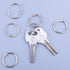 HAUTOCO 100 Pcs Loose Leaf Binder Rings, 0.75 Inch Nickel Plated Metal Rings for School Home Index Cards