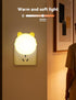 Lurinenna 2-Pack Night Lights Plug into Wall Auto Dusk to Dawn Sensor LED Lights, Cute Nightlight for Girls Bedroom