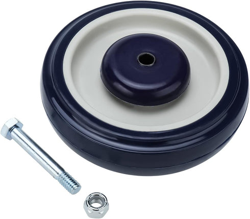 4-Pack 5" 5 Inch 1200 lbs 5/16" NORJIN Shopping Cart Replacement Wheels Kit, Cart Wheels Polyurethane Caster Wheels