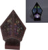 LEEZAD LED Star Projector, Colorful Retro Bohemian Wooden Star Sky Floor Projection Lamp, Night Light Projector