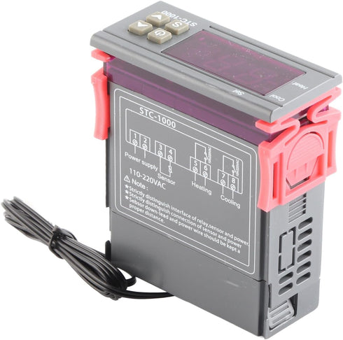 All Purpose Digital Temperature Controller, Thermostat for Cooling and Heating, NTC Sensor for Homebrewing Brew