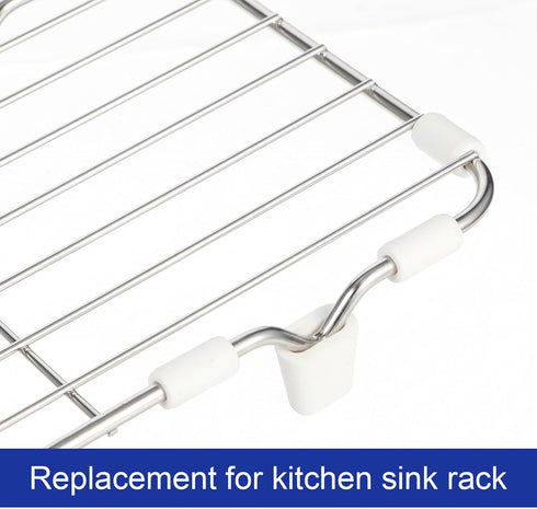 Psiriol 40 PCS Rubber Feet for Sink Grid, Sink Protecter, Heavy-Duty Kitchen Sink Rack Wire Protective Feet, Non-Slip