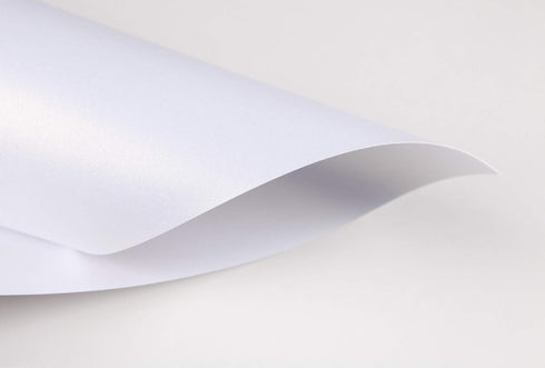 White Shimmer Paper, 100-Pack Metallic Paper, 120 GSM, Perfect for Flower Making, 8.5 x 11 Inches, Printer Friendly