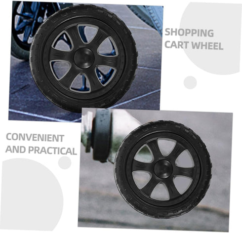 Replacement Grocery Cart Wheels - Castor Wheels for Shopping Baskets