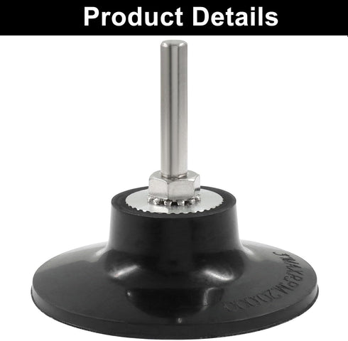 ISDVBUY 2 Pack 3 Inch 1/4" Quick Change Disc Pad Holder, Sanding Discs Holder Roll Lock Disc Pad with Shank for Die