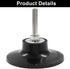 ISDVBUY 2 Pack 3 Inch 1/4" Quick Change Disc Pad Holder, Sanding Discs Holder Roll Lock Disc Pad with Shank for Die