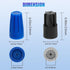 30PCS Waterproof Wire Electrical Connectors 22AWG-12AWG, Outdoor Seal Electrical Twist Nuts Caps Cable Terminal Connector for Landscape Light, Irrigation Valves, Wet Location Installation, Black&Blue