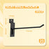 Black Slatwall Hooks 6 Inch, 25PC Heavy Duty Slatwall Accessories, Tool Hanger