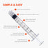 3ML Pack 100 Easy Touch Luer-Lock Syringe Barrel, Syringe