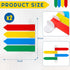 2 Pack 7 Inches BBTO Pcs Exam Room Flags Long Door Flags Primary Colors Chamber Room Status Indicators Signal Sign